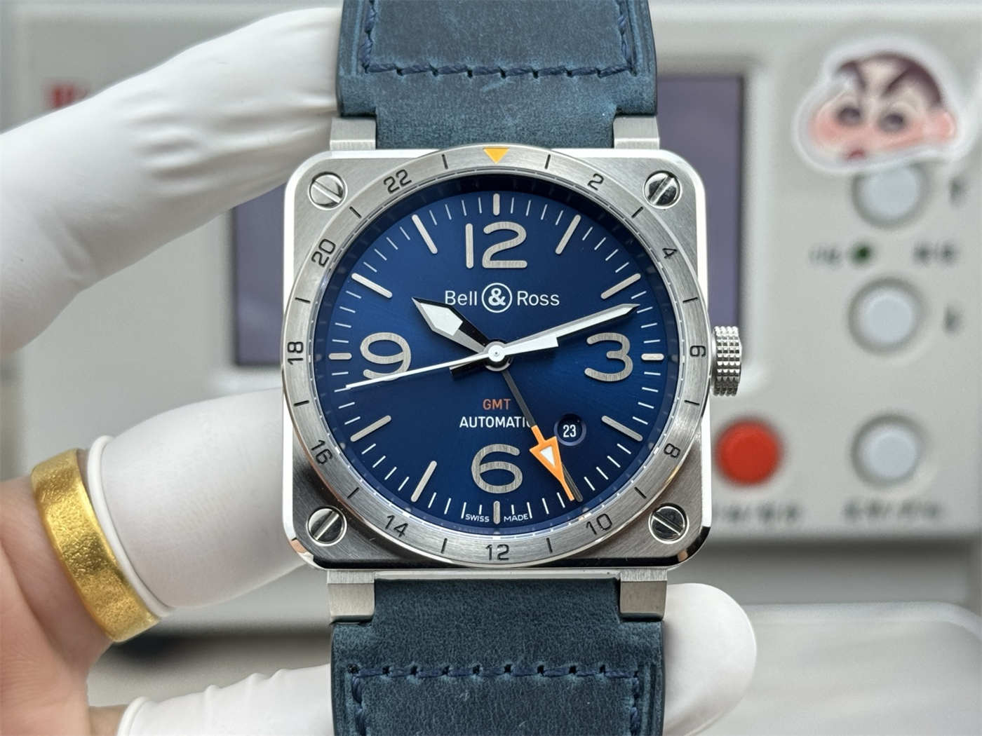 Bell & Ross Replica BR 03-93 GMT Blue – 42mm Automatic [Sunray Dial]