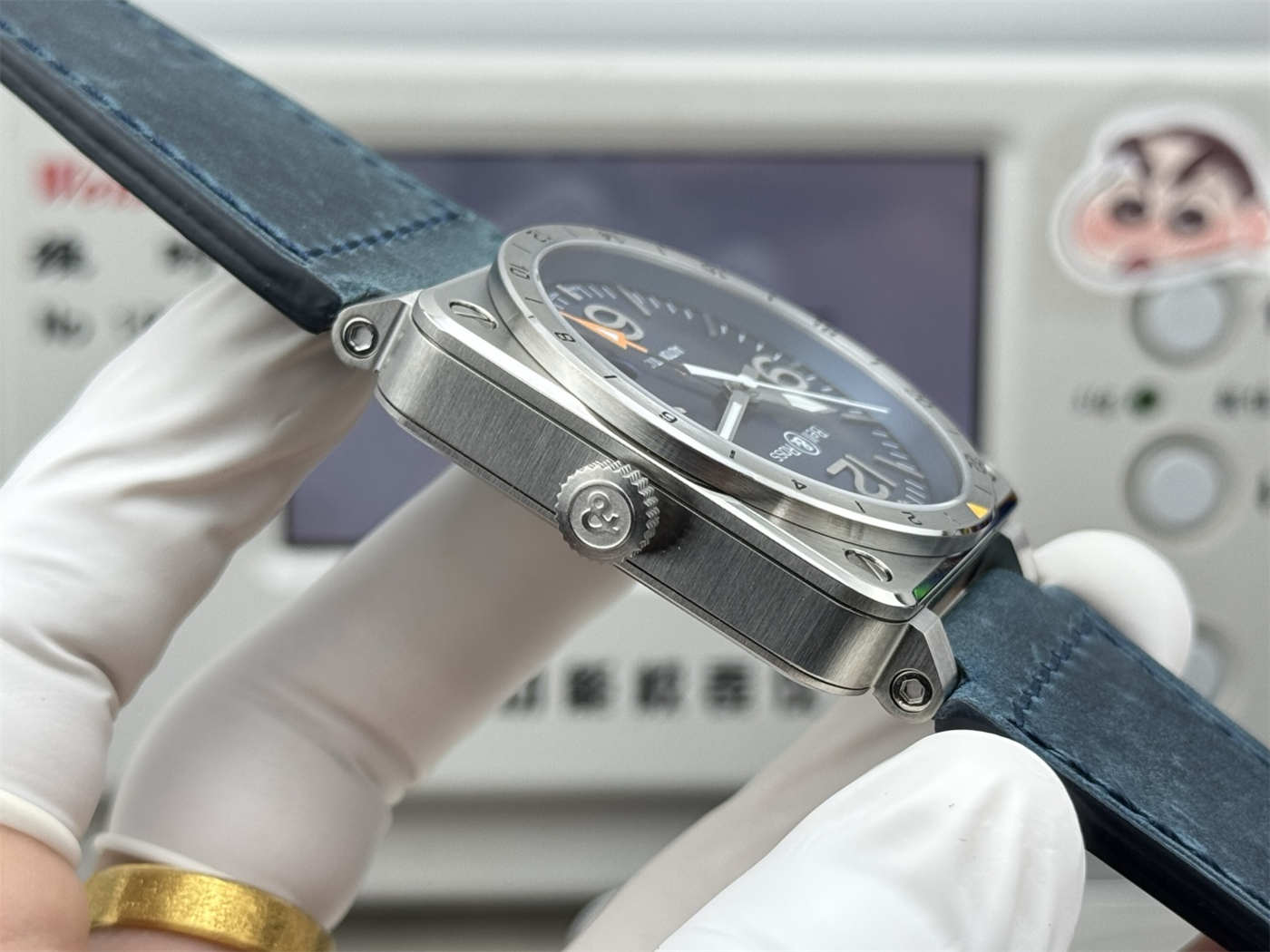 Bell & Ross Replica BR 03-93 GMT Blue – 42mm Automatic [Sunray Dial]