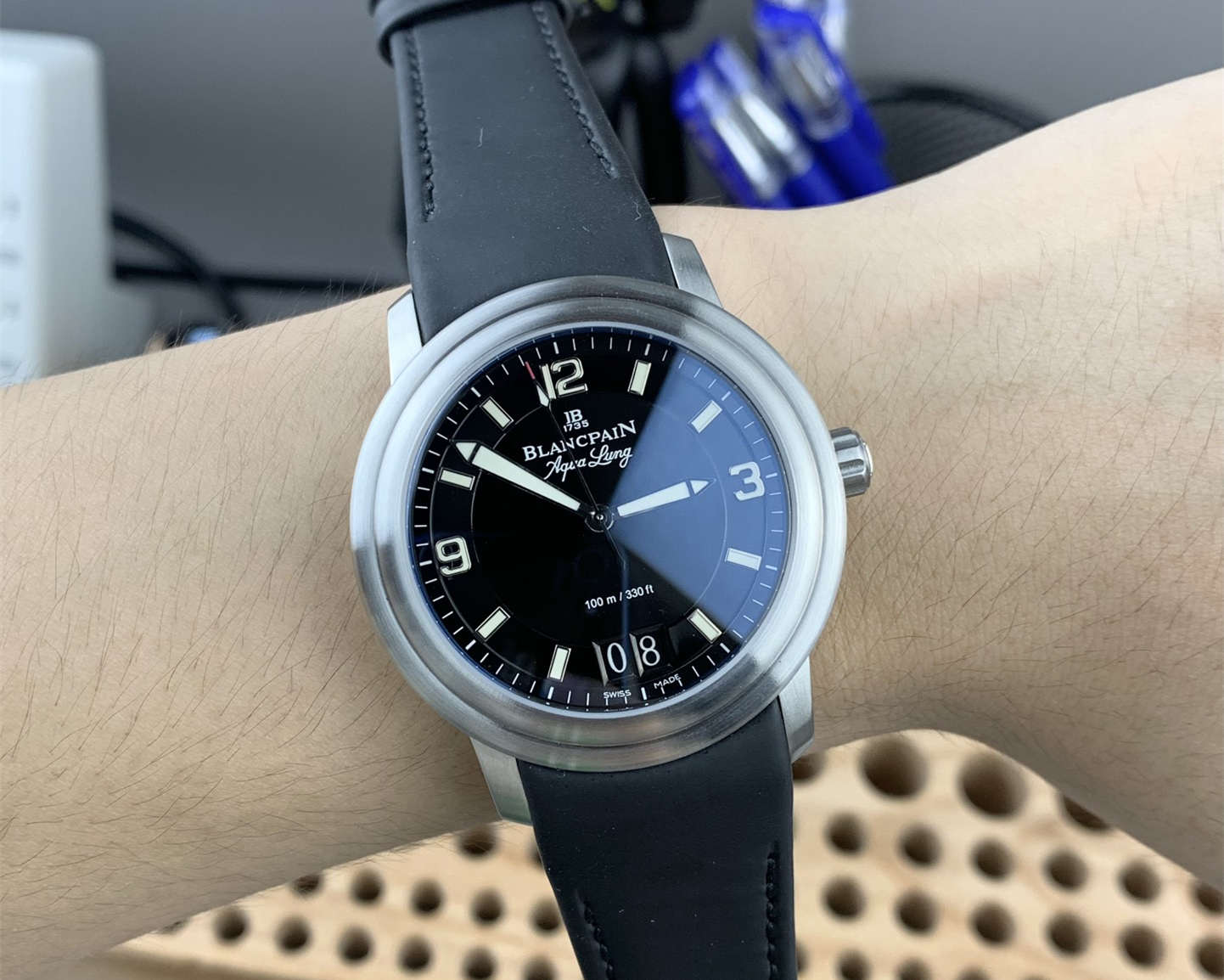 Blancpain Leman Big Date Replica 2850B-1130-64B – 6950 Automatic Movement