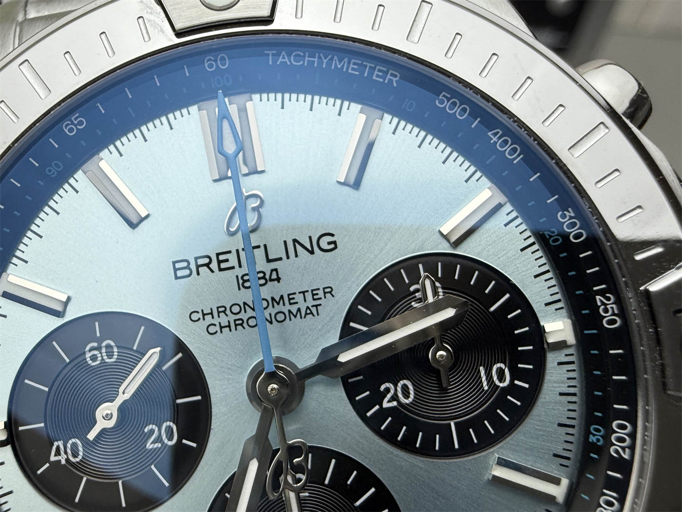 Breitling Chronomat 42 Replica – Blue Dial Steel Bracelet Automatic Watch