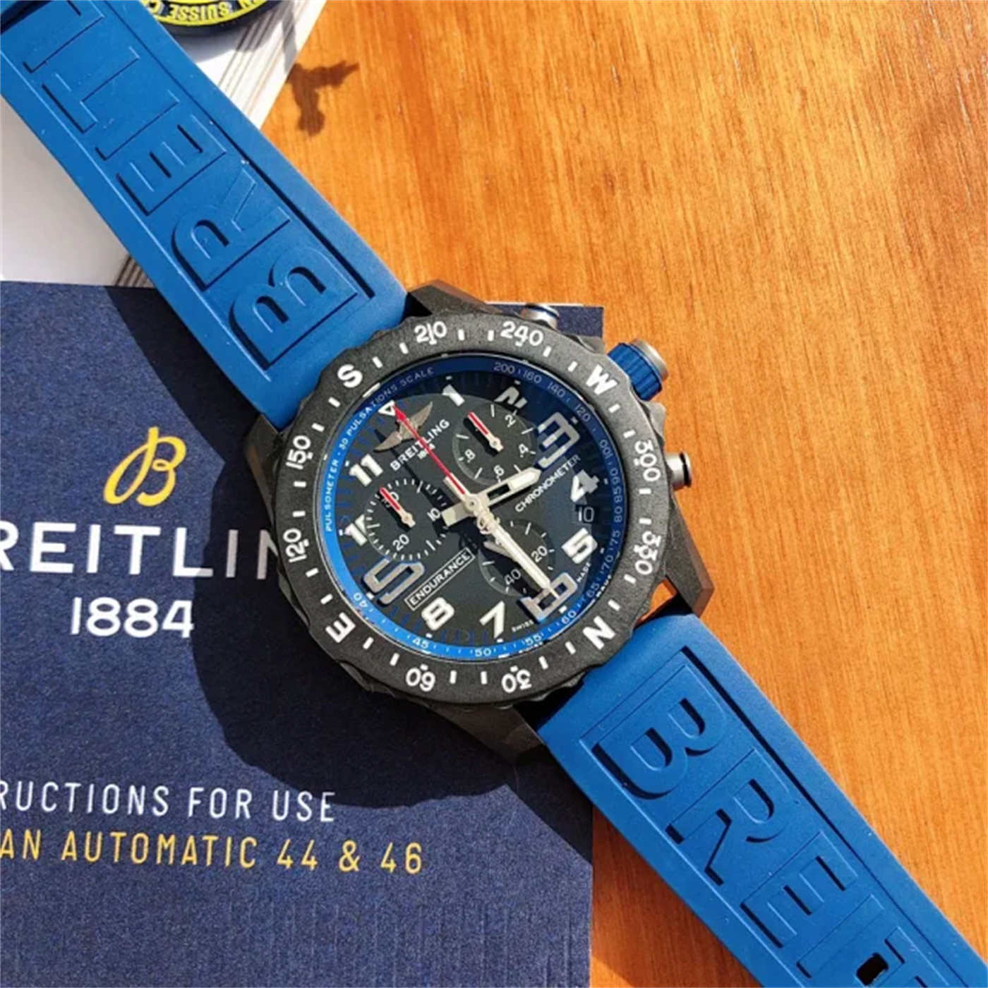 Breitling Endurance Pro 44mm – Real Breitlight Carbon Case [Swiss Quartz Movement]