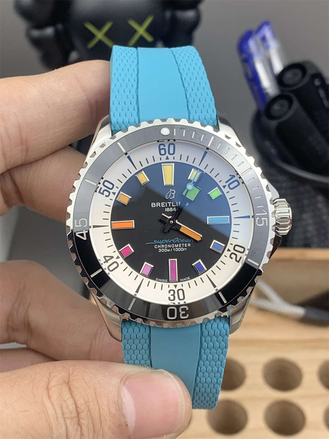 Breitling Superocean Rainbow Replica – BLS Factory Superocean 42 Automatic