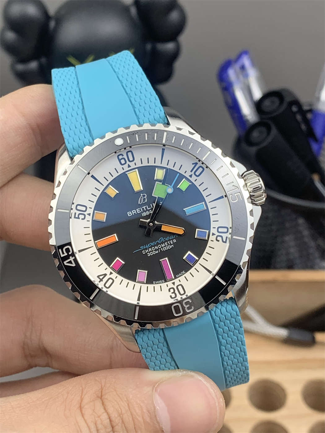 Breitling Superocean Rainbow Replica – BLS Factory Superocean 42 Automatic