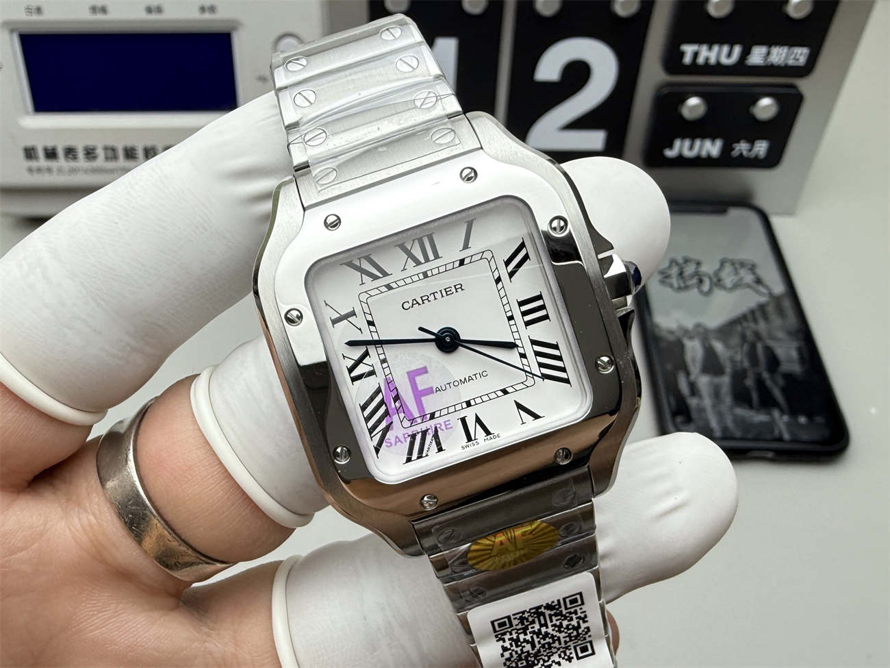 AF Factory Cartier Santos 35mm Replica – Medium Size (Miyota 9015 Movement)