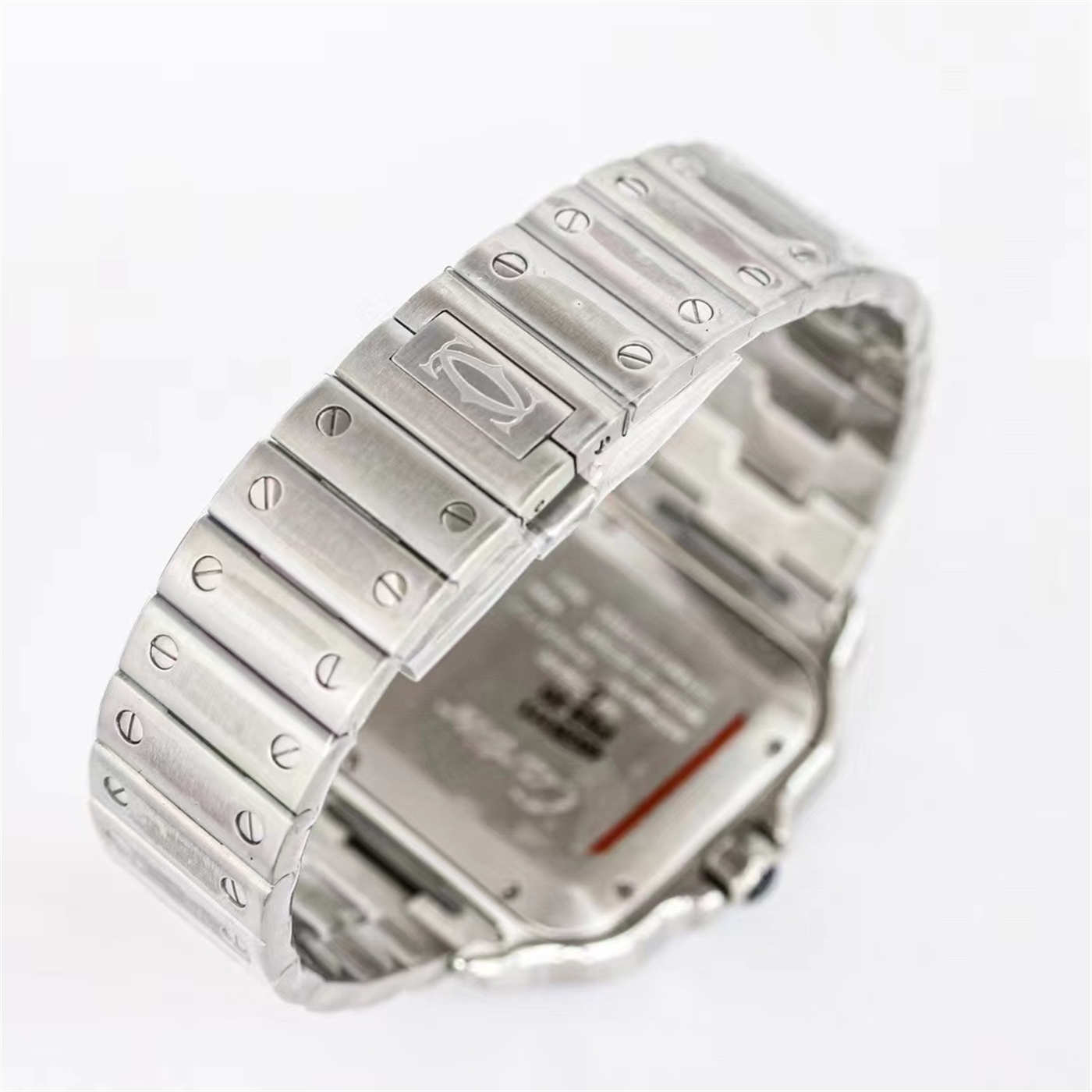 Cartier Santos Blue Bezel Replica (WSSA0047) – GF Factory [Rubber Strap]