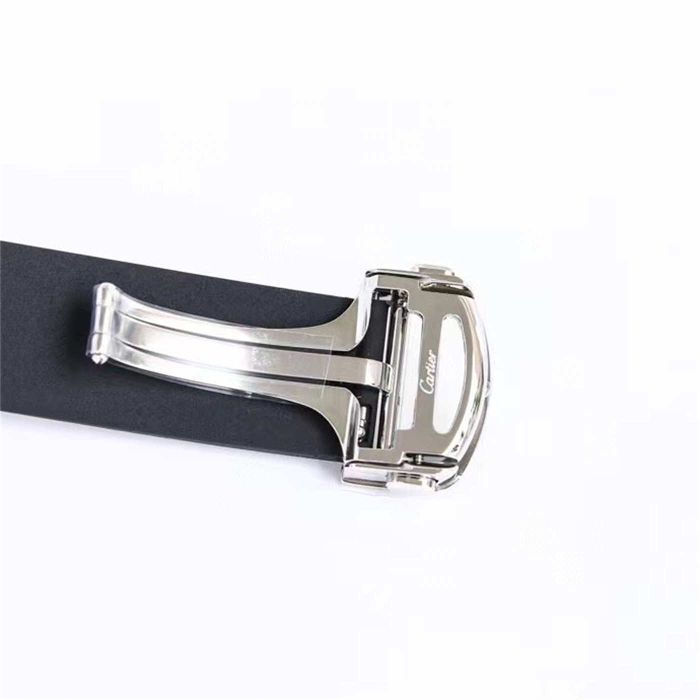 Cartier Santos Two Tone Rubber Strap Replica (Gold Bezel) – GF Factory