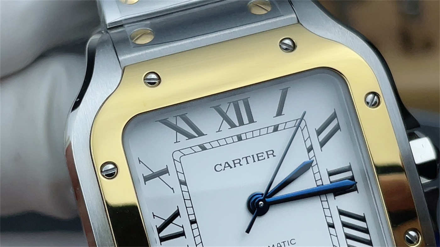 Cartier Santos W2SA0007 Replica – Medium 35.1mm Two-Tone Automatic Steel & Gold