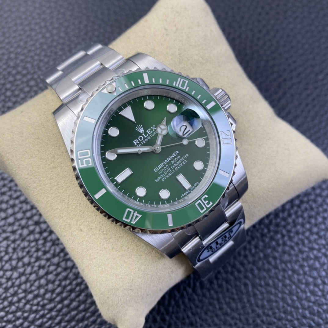 Clean 116610LN Replica Watch – Premium Rolex Submariner green Clone 40mm