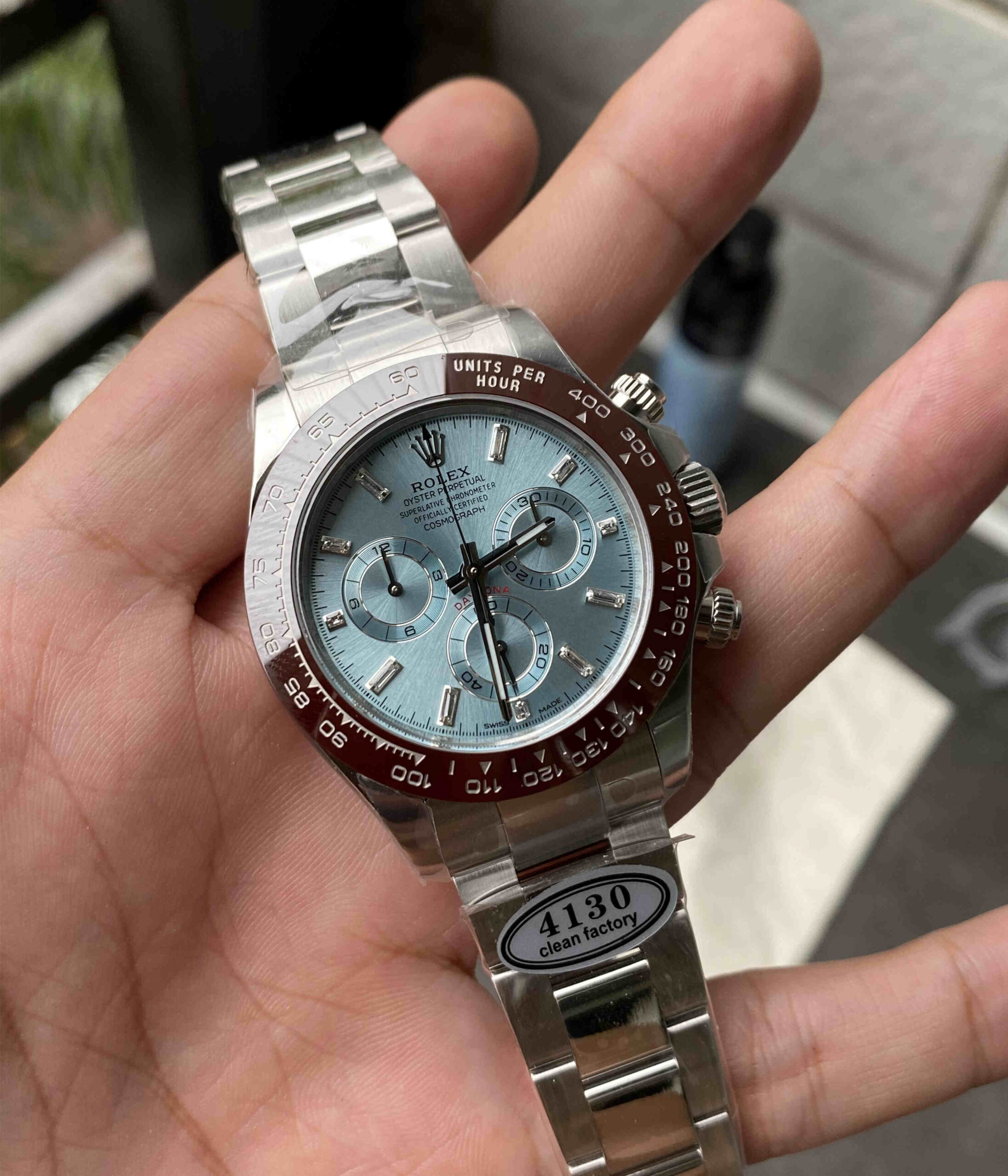 Clean Daytona 126506 Ice Blue – 40mm Platinum Daytona Replica