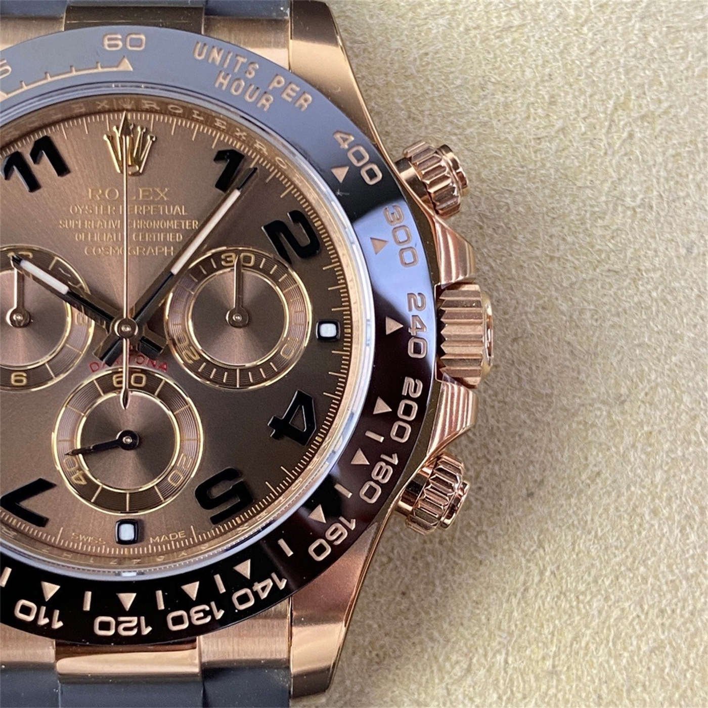 Clean Daytona Rose Gold Replica – Chocolate Dial 116515LN