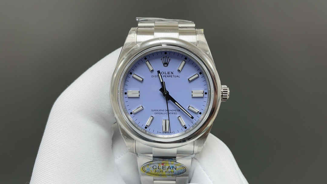 Clean Factory 124300 Purple Dial – 41mm Oyster Perpetual Replica