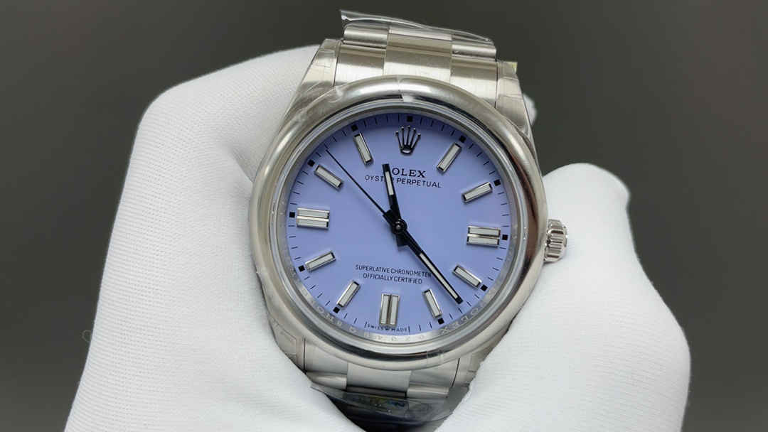 Clean Factory 124300 Purple Dial – 41mm Oyster Perpetual Replica