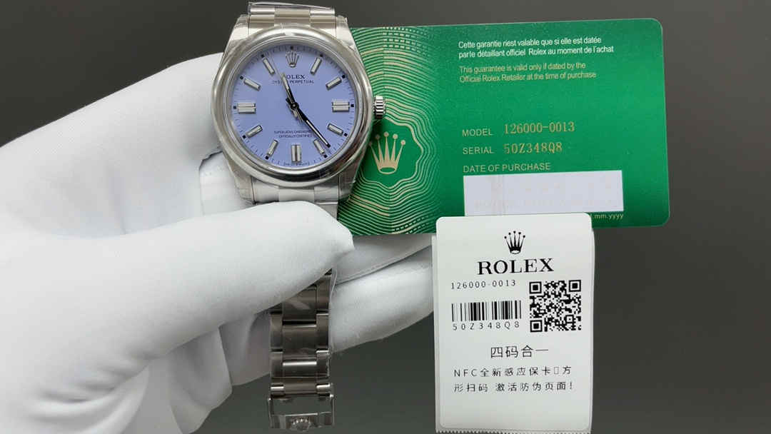 Clean Factory 124300 Purple Dial – 41mm Oyster Perpetual Replica