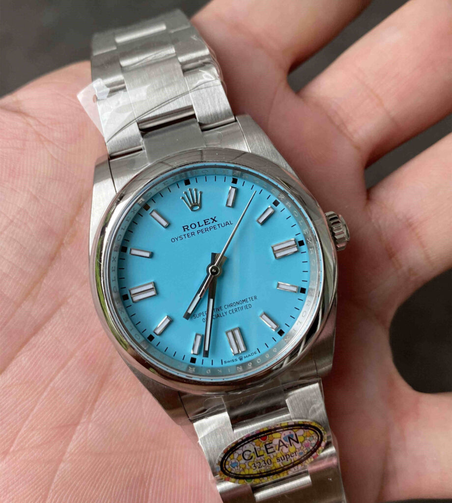Clean Factory 124300‑0006 – 41mm Tiffany Blue Oyster Perpetual Replica