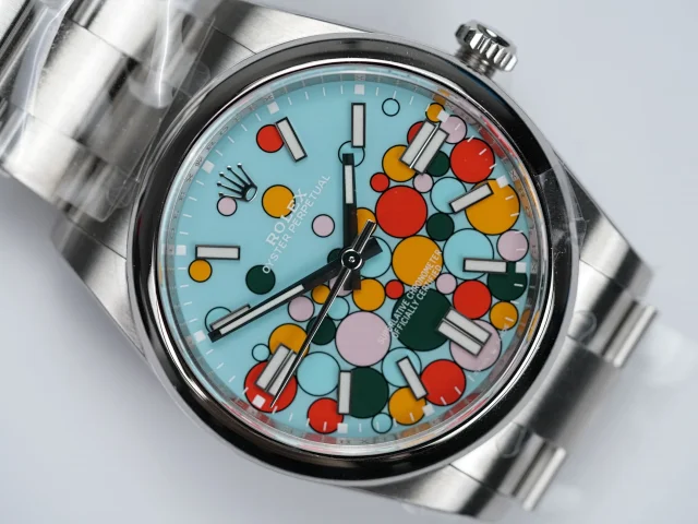 Clean Factory 124300‑0008 – 41mm Oyster Perpetual Celebration Dial Replica
