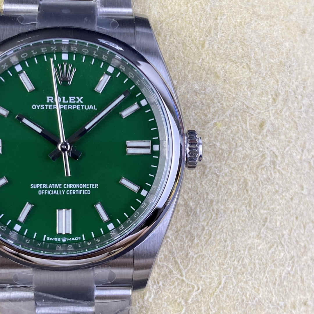 Clean Factory 126000-0014 Oyster Perpetual 36 Green Dial Replica