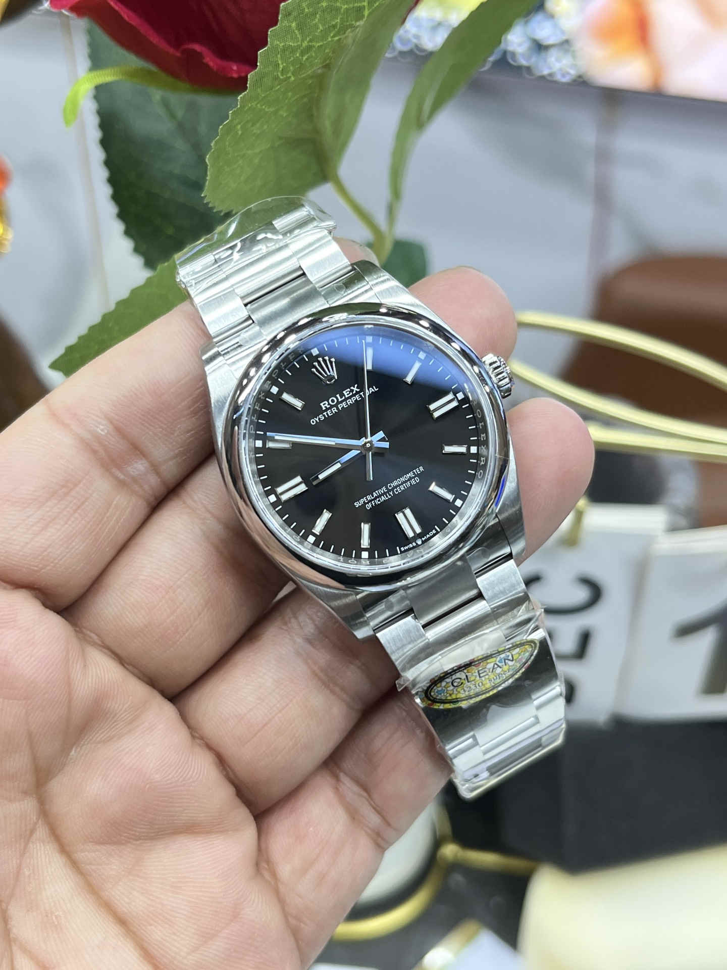 Clean Factory 126000-0014 – Premium Oyster Perpetual 36 Black Dial Replica