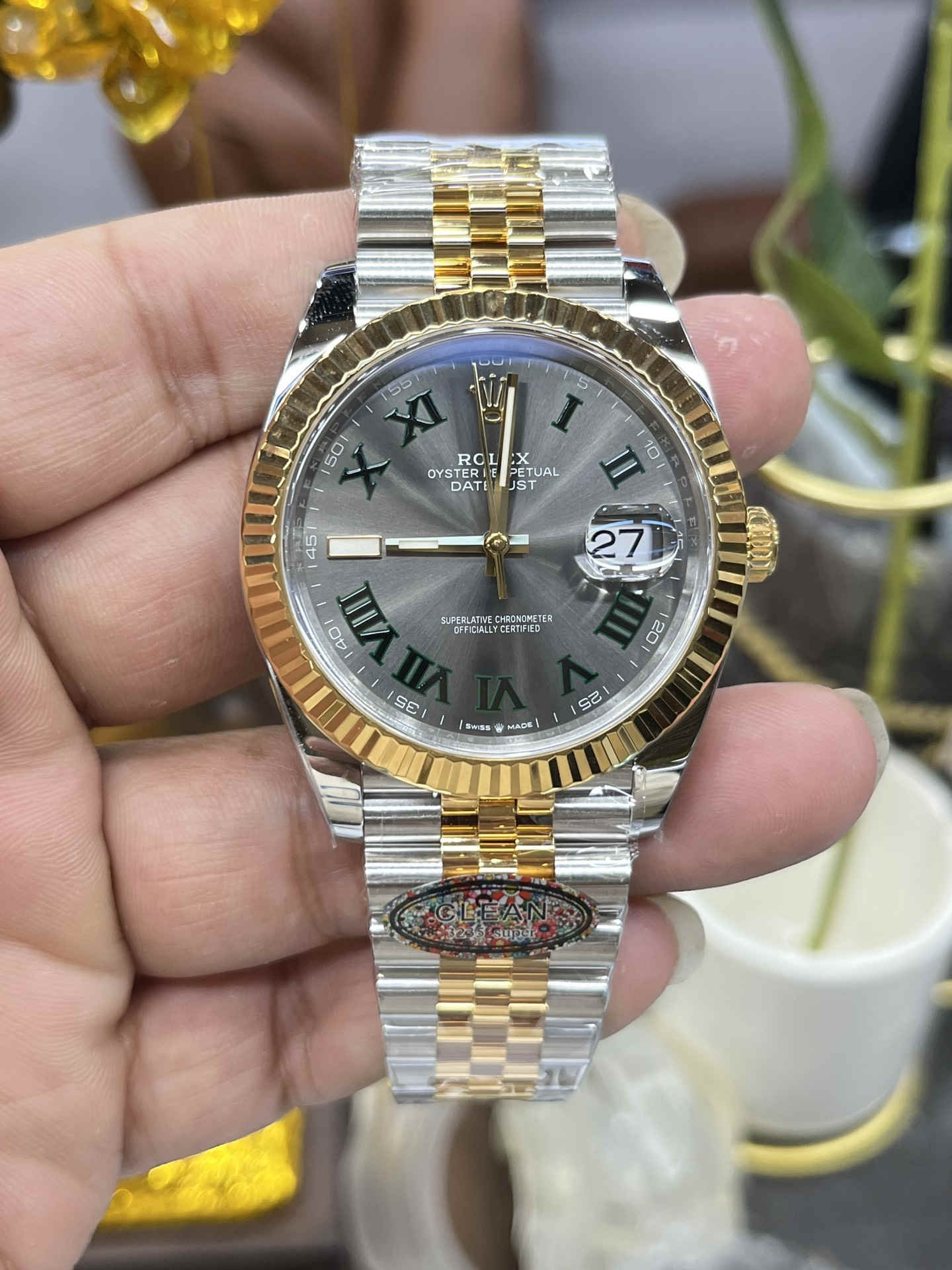 Clean Factory 126333-0019 – Two-Tone Datejust 41 Wimbledon Dial