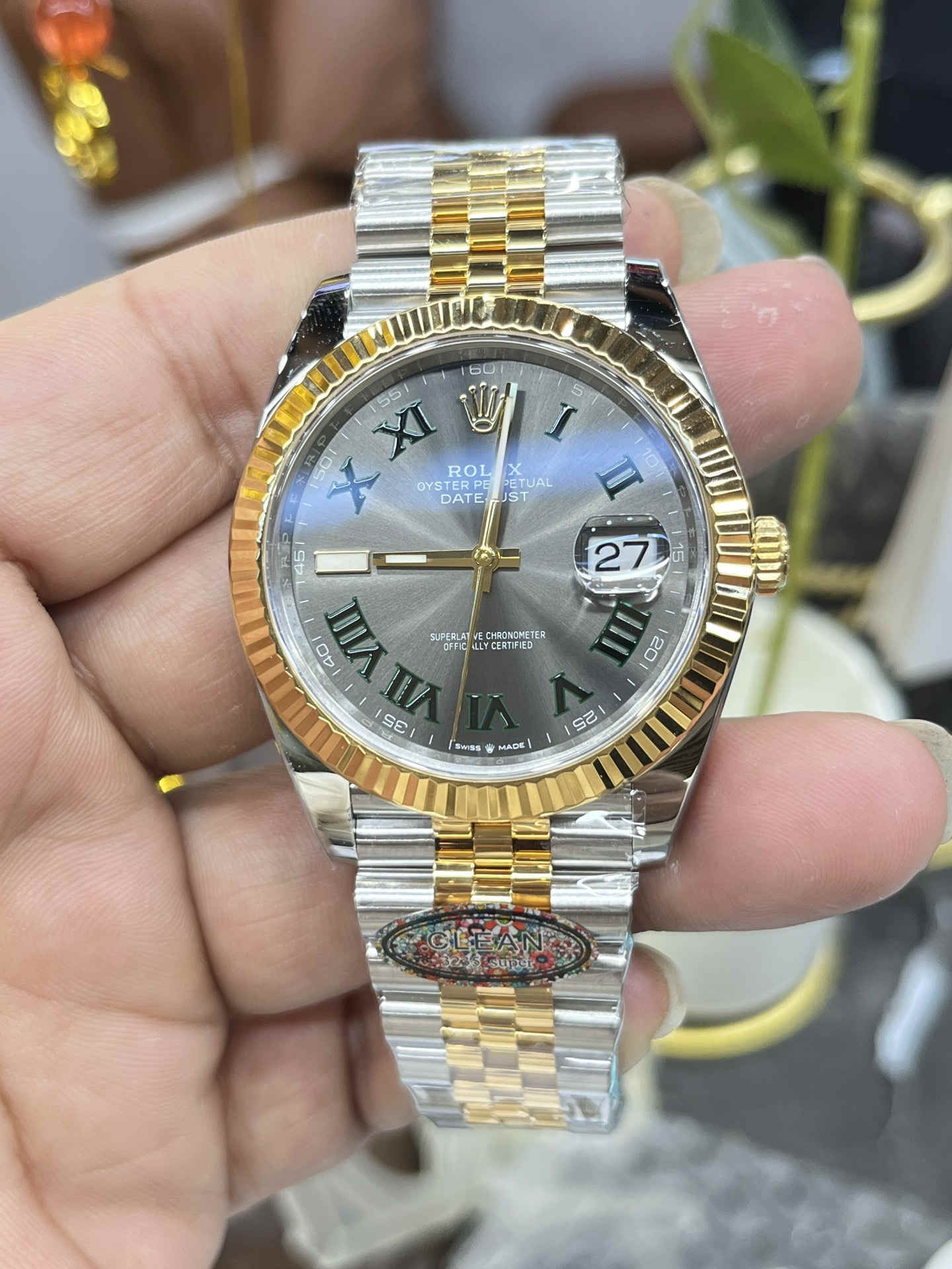 Clean Factory 126333-0019 – Two-Tone Datejust 41 Wimbledon Dial