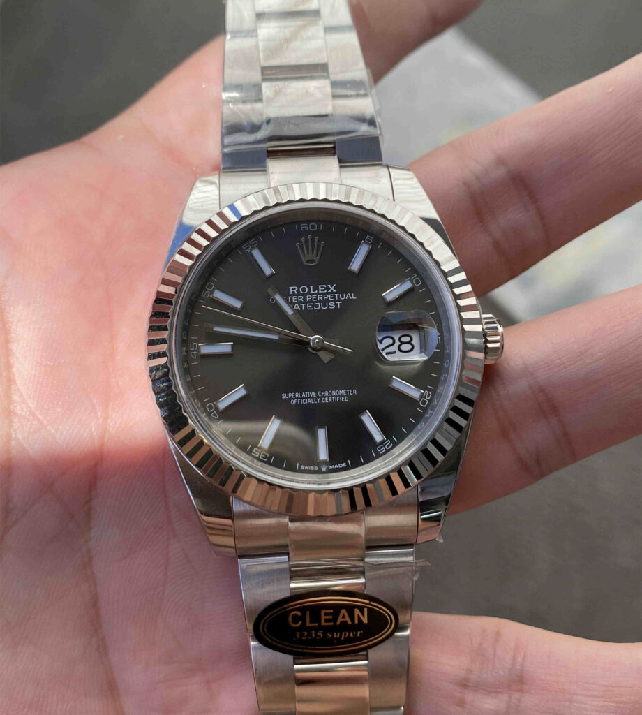 Clean Factory 126334‑0013 – 41mm Grey Datejust Replica with 3235 Movement