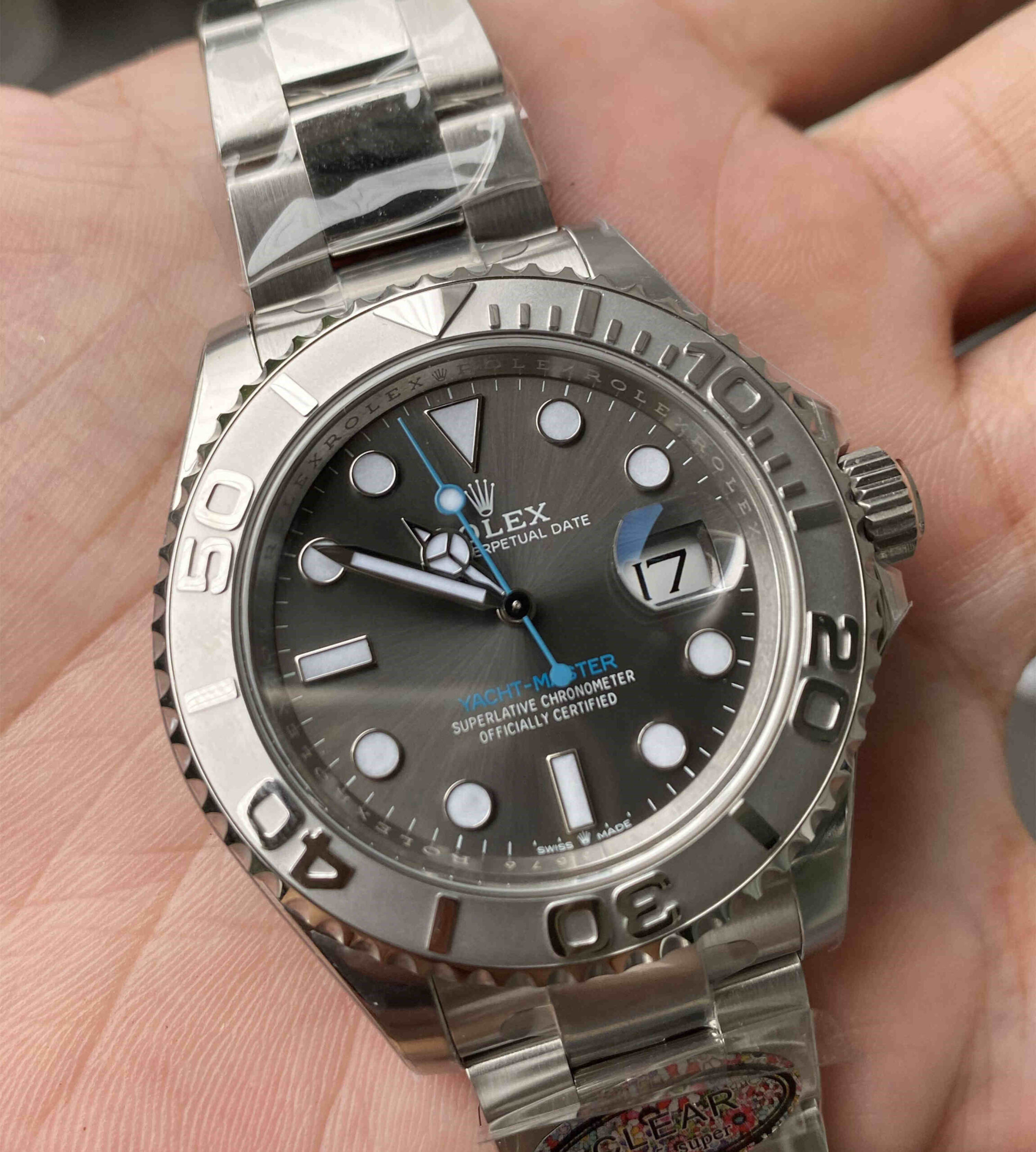 Clean Factory 126622‑0001 – 40mm Grey Yacht-Master Replica