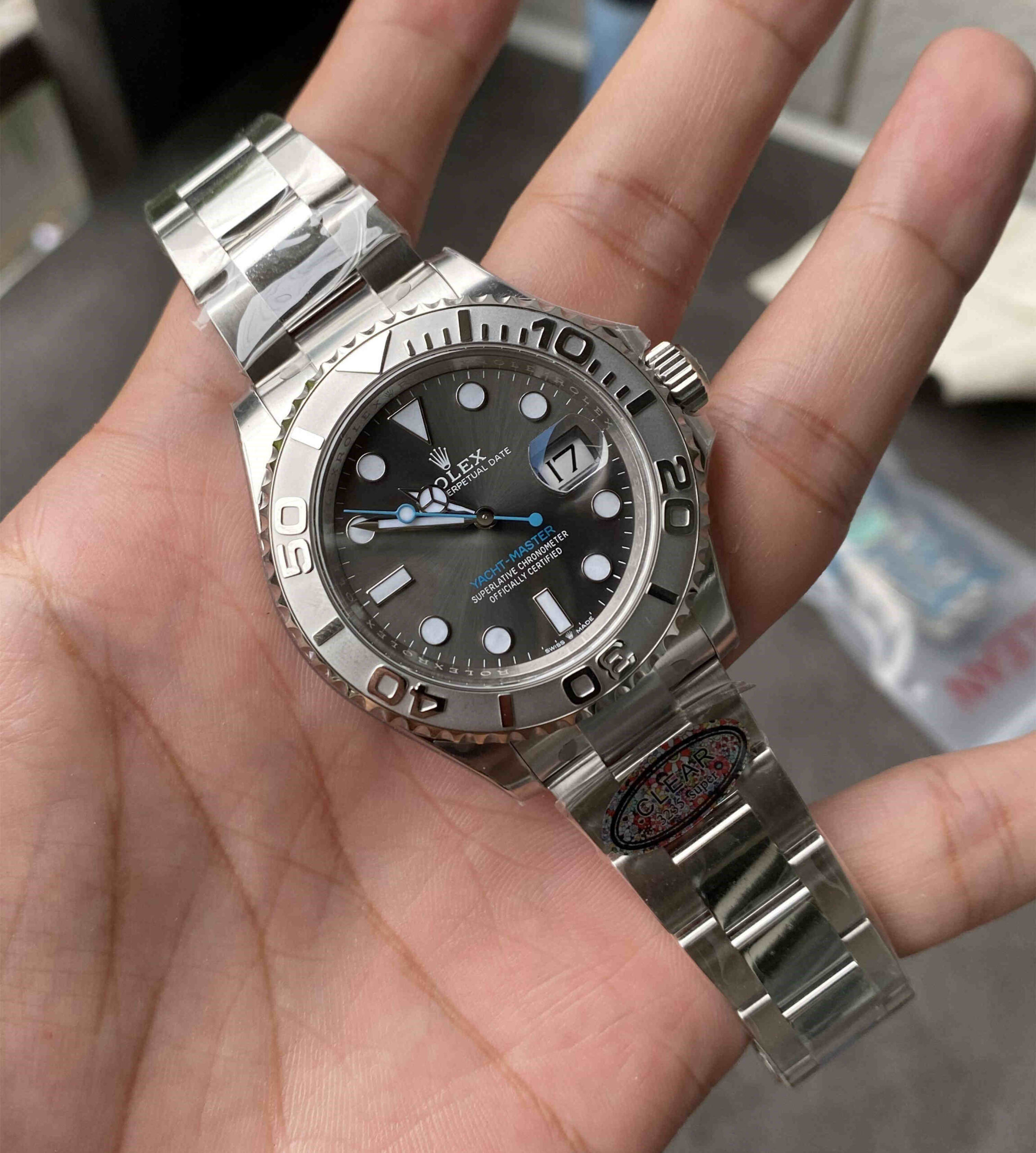 Clean Factory 126622‑0001 – 40mm Grey Yacht-Master Replica