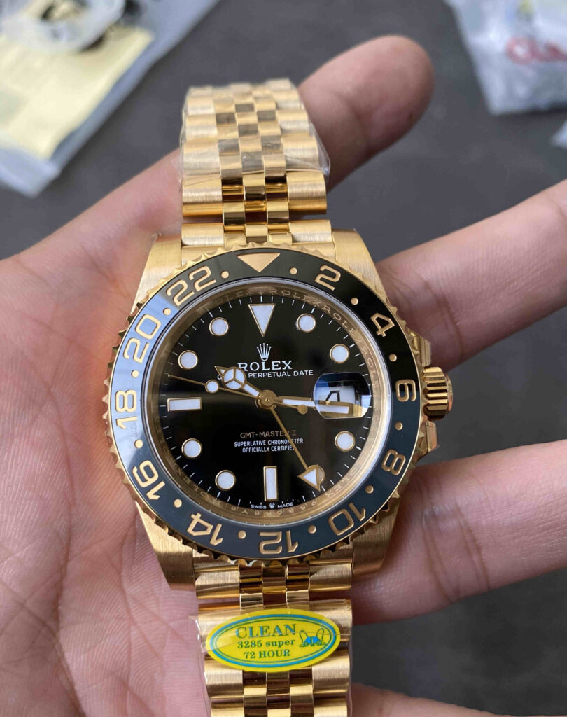 Clean Factory 126718GRNR Yellow Gold GMT-Master II Replica