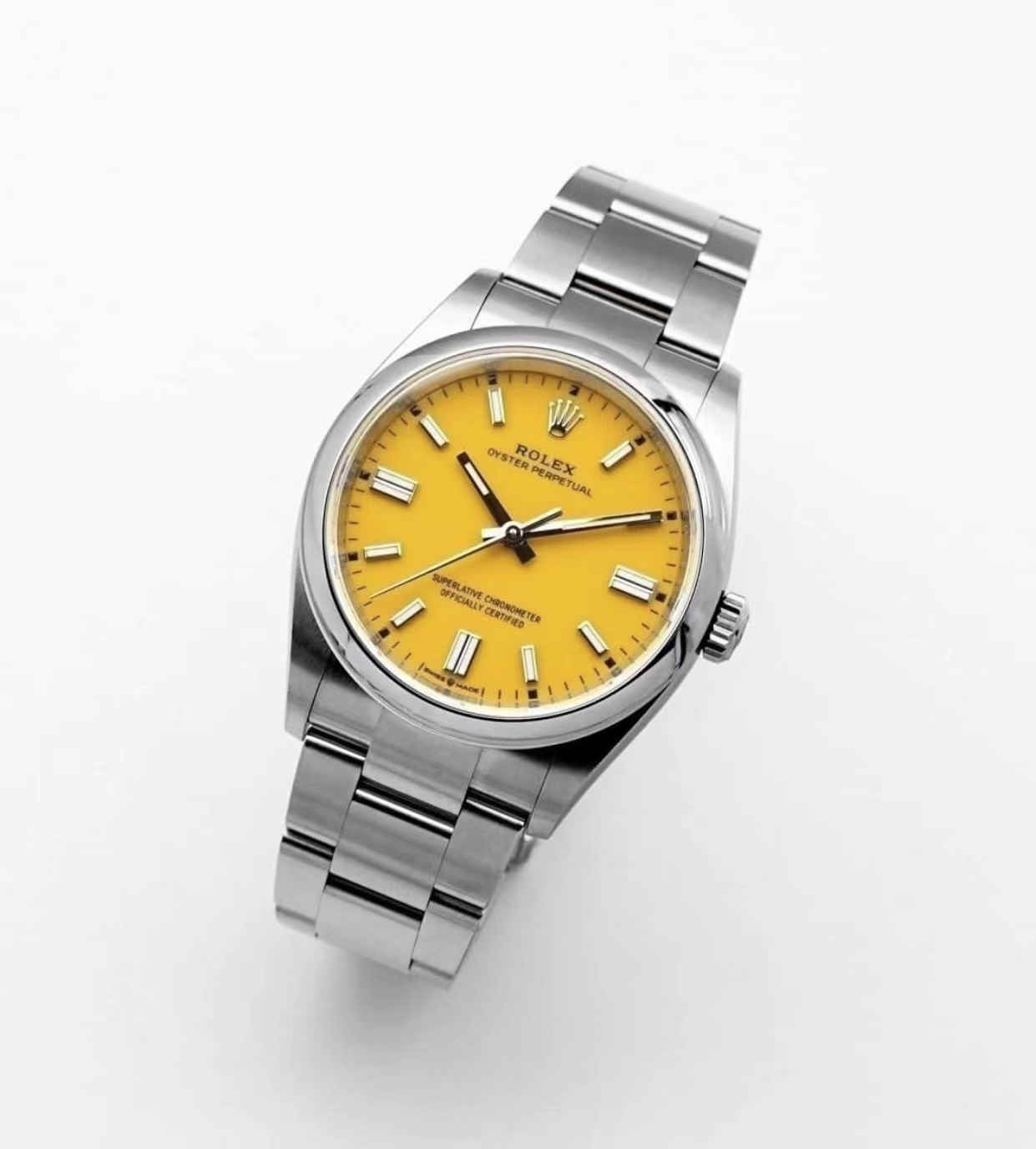 Clean Factory 134300-0007 – 41mm Yellow Dial Oyster Perpetual Replica