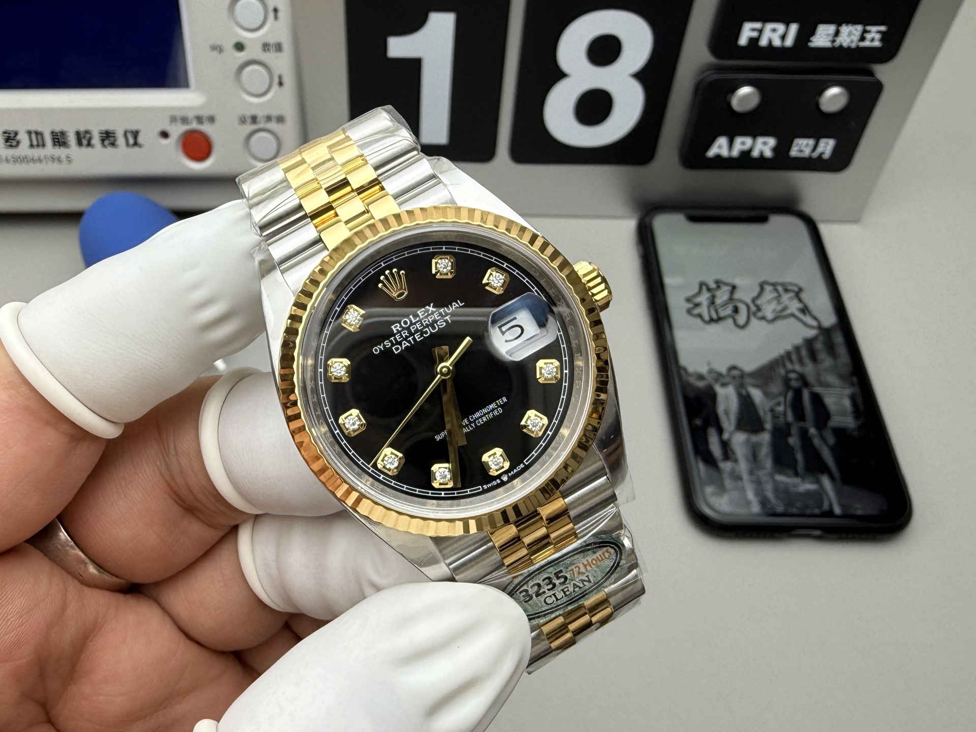 Clean Factory Datejust 126333 Black Dial – Premium Two-Tone Replica Watch