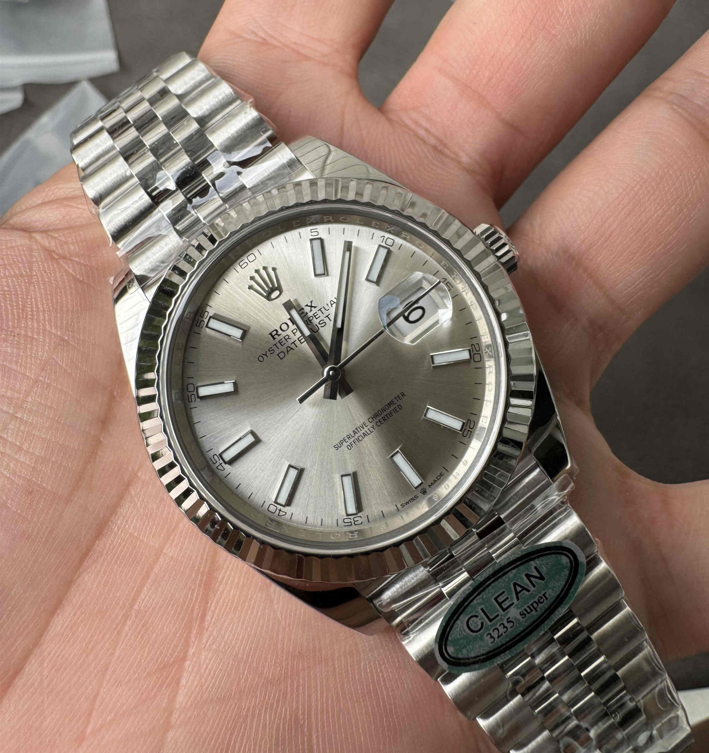 Clean Factory Datejust 126334 Silver Dial – 41mm, 3235 Movement, 904L Steel
