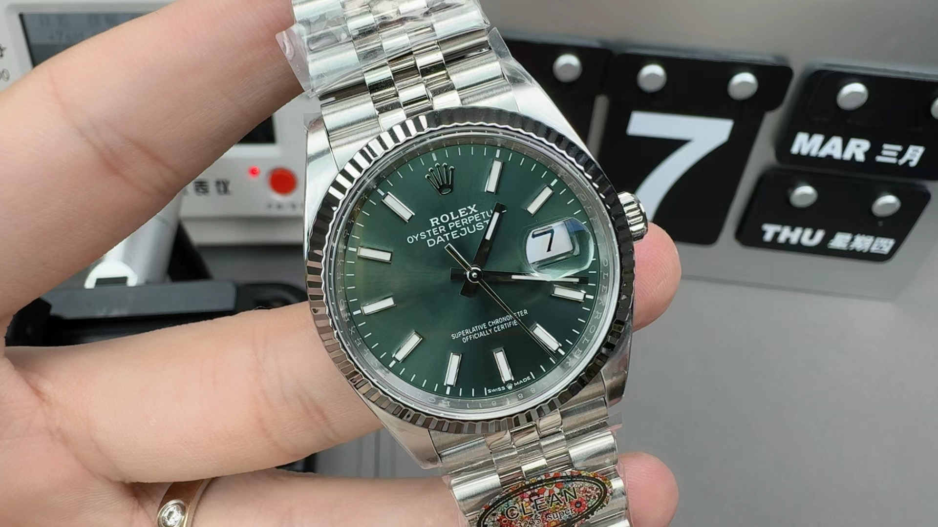 Clean Factory Datejust 36 126234 – Green Dial 36mm Rolex Clone