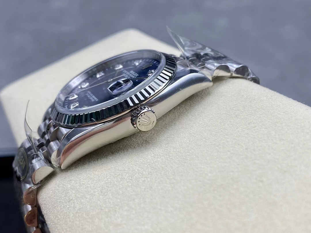 Clean Factory Datejust 36 126234 – Blue Tapestry Dial with Super Clone 3235