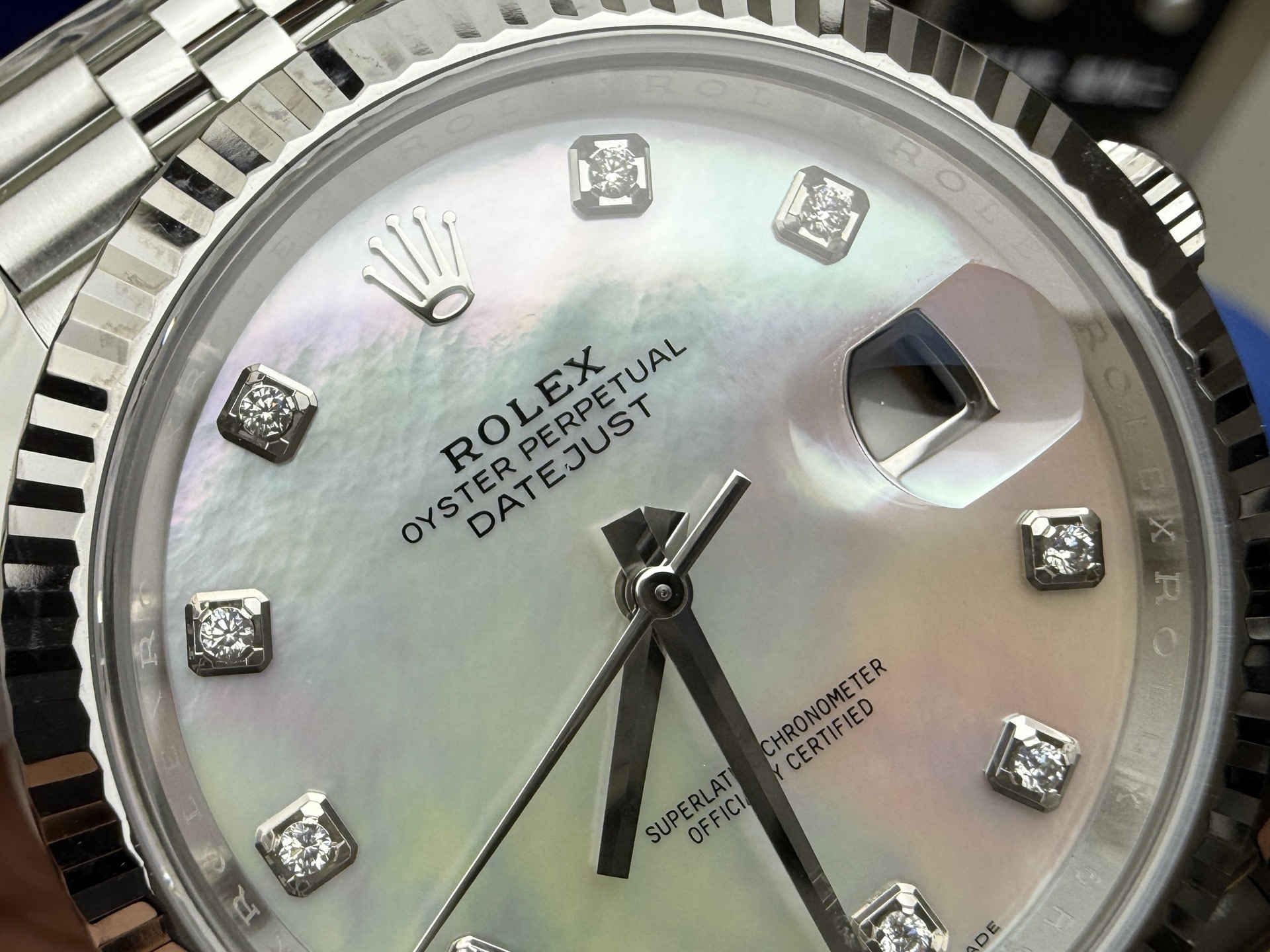 Clean Factory Datejust 41 126334 – MOP Dial with Moissanite Markers & Super Clone 3235