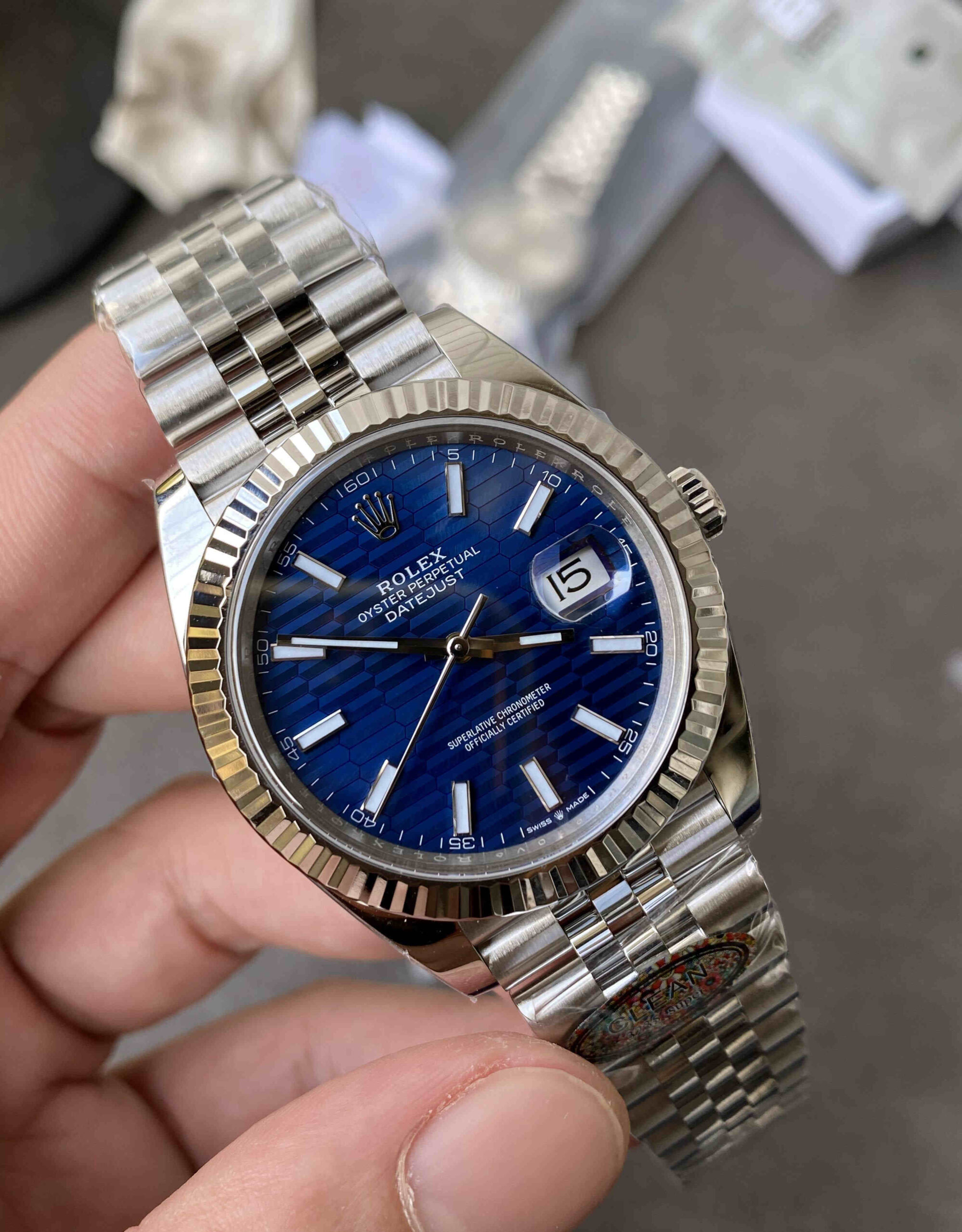 Clean Factory Datejust 41 126334 – Premium Blue Wave Dial Rolex Datejust Super Clone