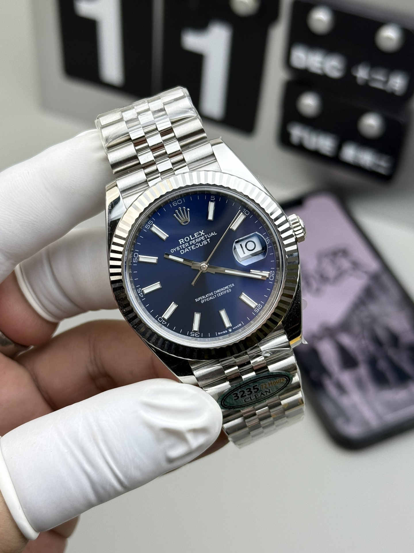 Clean Factory Datejust 41 126334 Blue Dial Super Clone 3235 Two-Tone / Steel