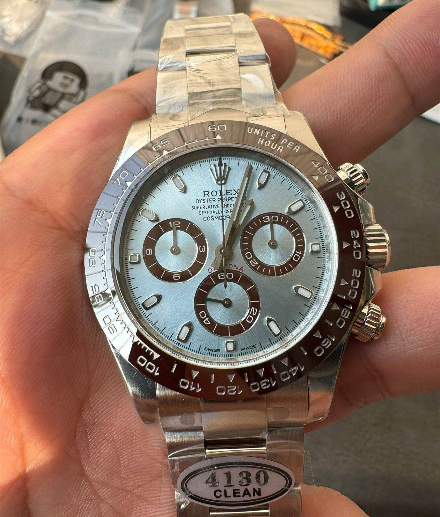 Clean Factory Daytona 116506 Middle East Dial – Ice Blue Arabic Dial 4130 Super Clone