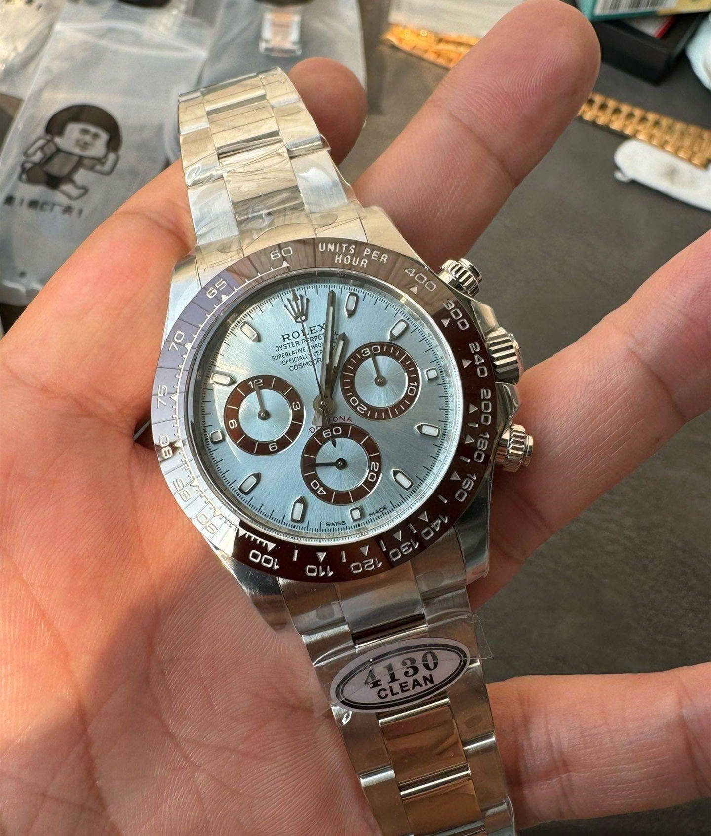 Clean Factory Daytona 116506 Middle East Dial – Ice Blue Arabic Dial 4130 Super Clone