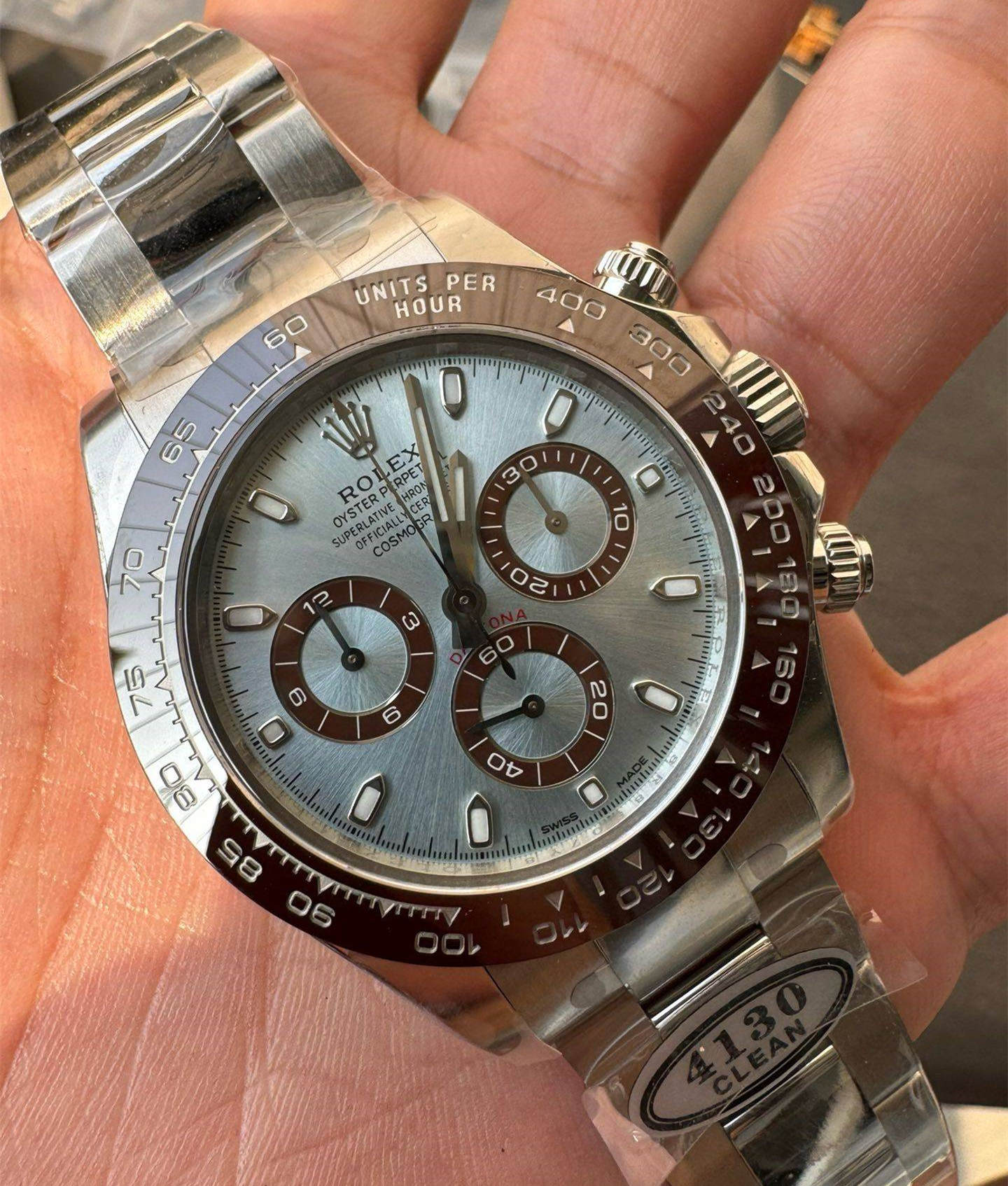 Clean Factory Daytona 116506 Middle East Dial – Ice Blue Arabic Dial 4130 Super Clone
