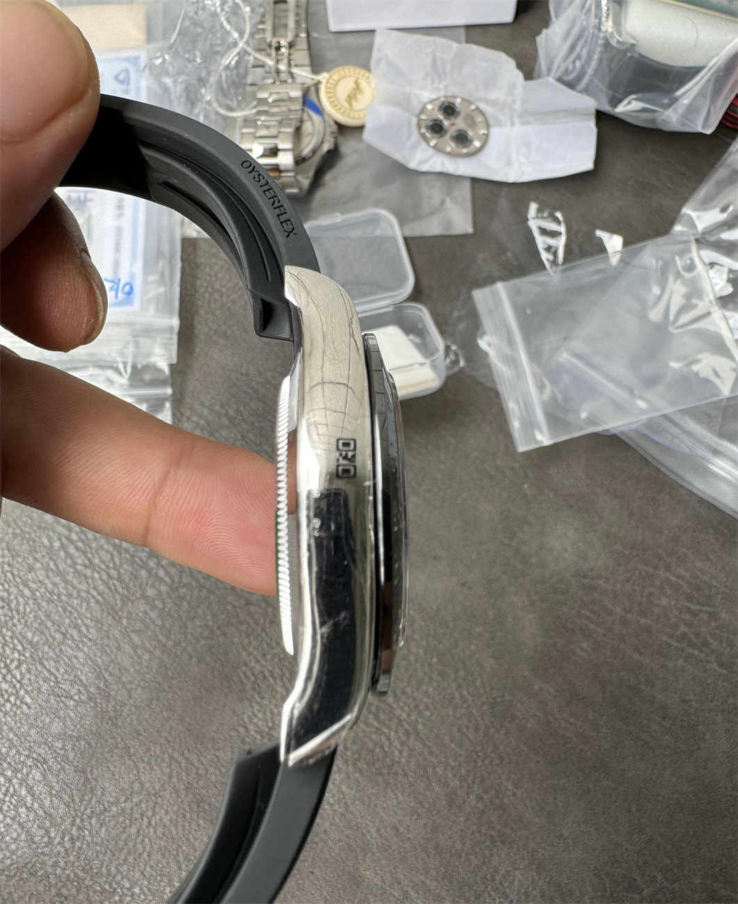 Clean Factory Daytona 4130 Meteorite Dial Replica (Grey Oysterflex RB Style)