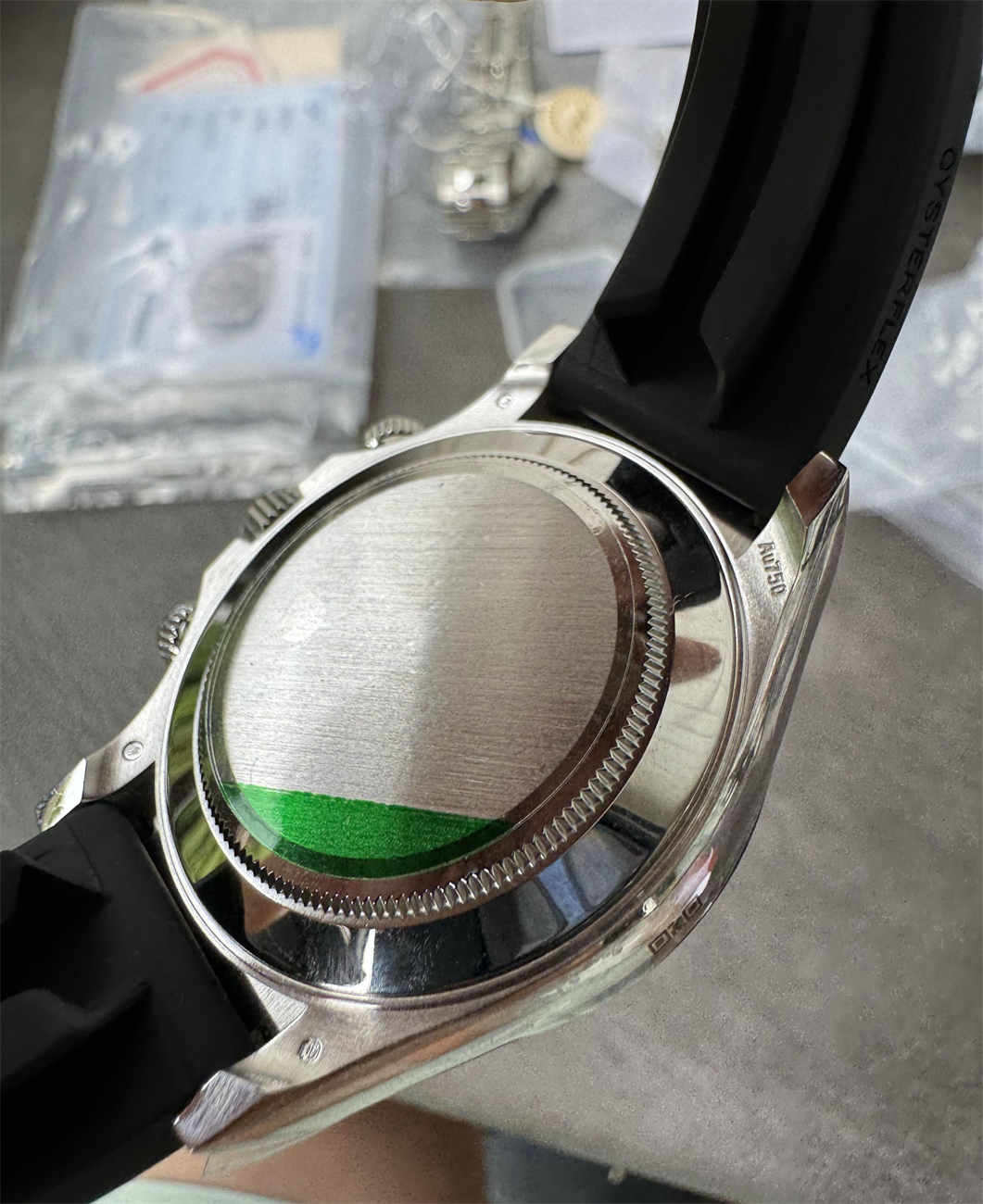 Clean Factory Daytona 4130 Meteorite Dial Replica (Grey Oysterflex RB Style)