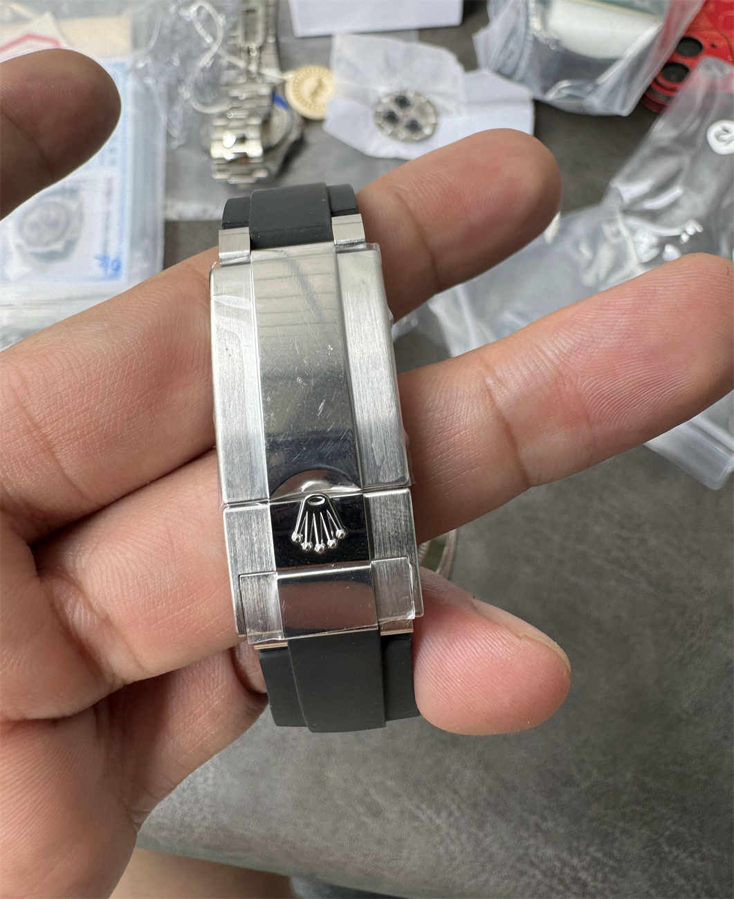 Clean Factory Daytona 4130 Meteorite Dial Replica (Grey Oysterflex RB Style)