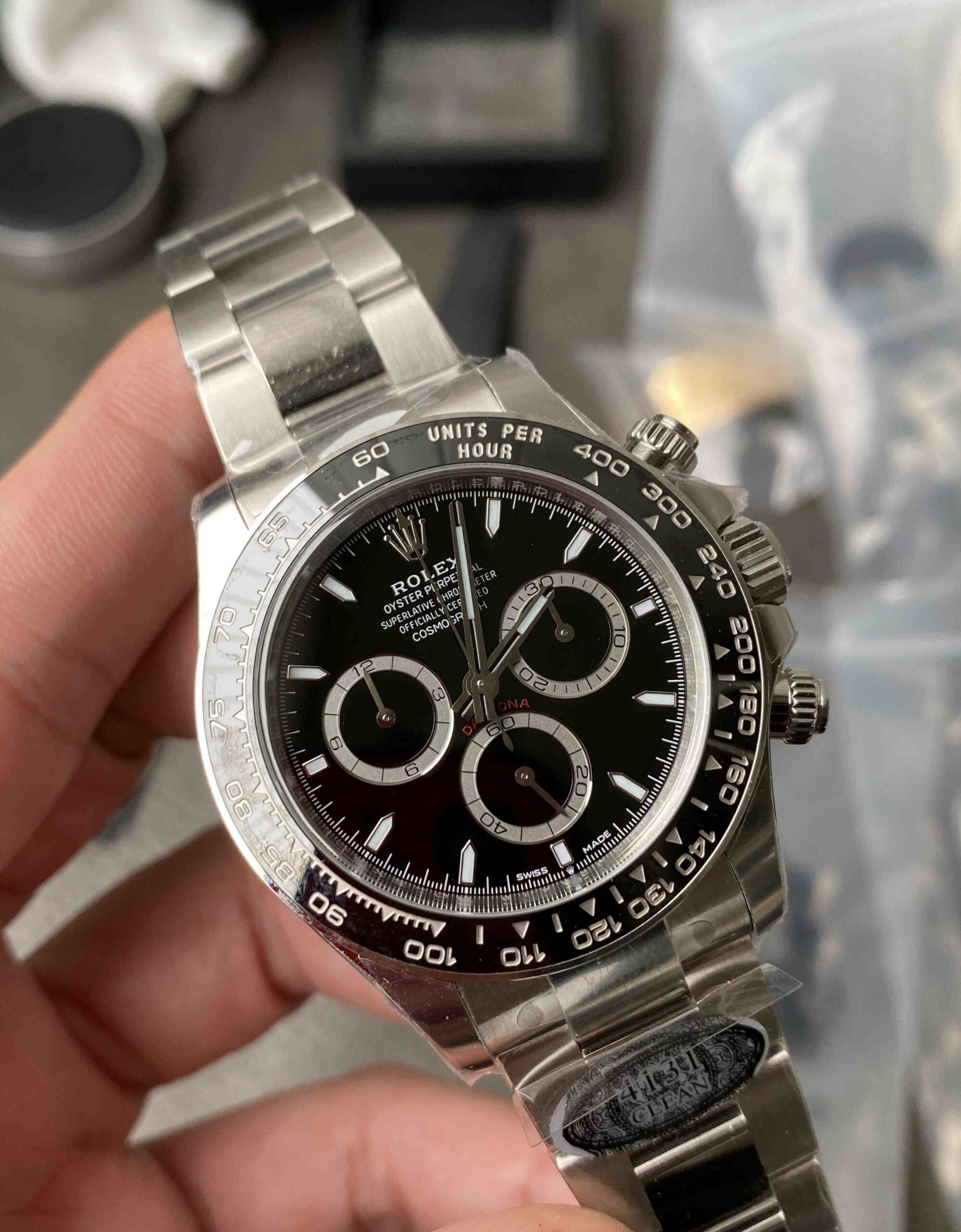 Clean Factory Daytona Black Ceramic 4131 – Full Black Rolex Daytona Clone