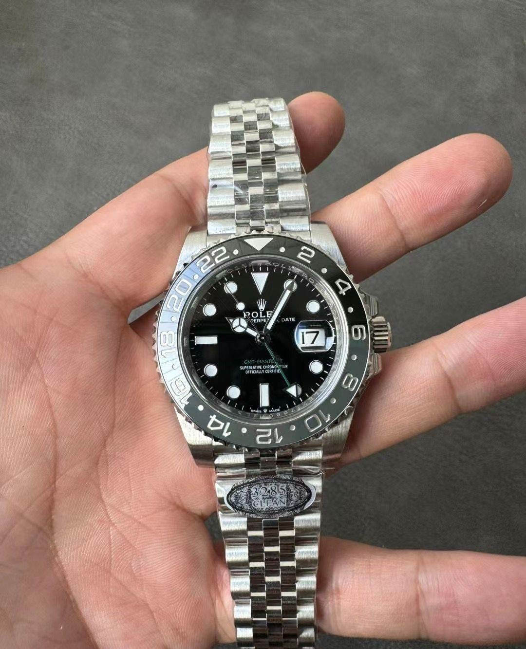 Clean Factory GMT-Master II 126710GRNR – Grey-Black Bezel & Green Hand Super Clone