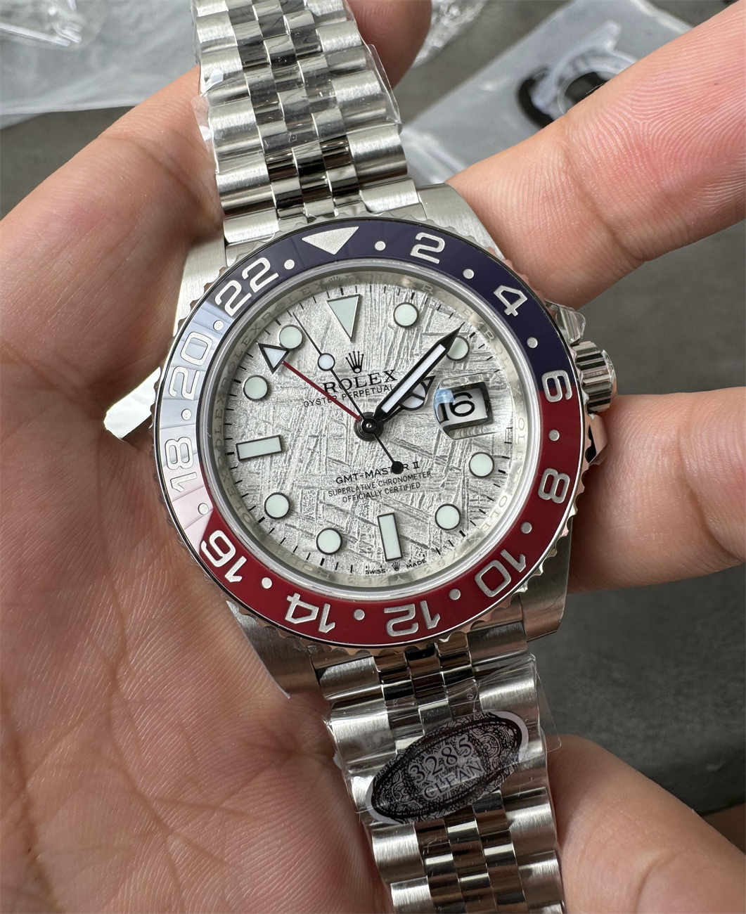 Clean Factory GMT‑Master II Meteorite Dial Replica – V3 Pepsi Bezel 40mm