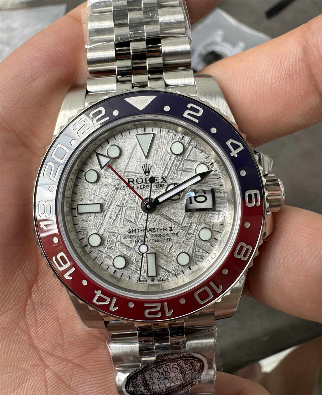 Clean Factory GMT‑Master II Meteorite Dial Replica – V3 Pepsi Bezel 40mm