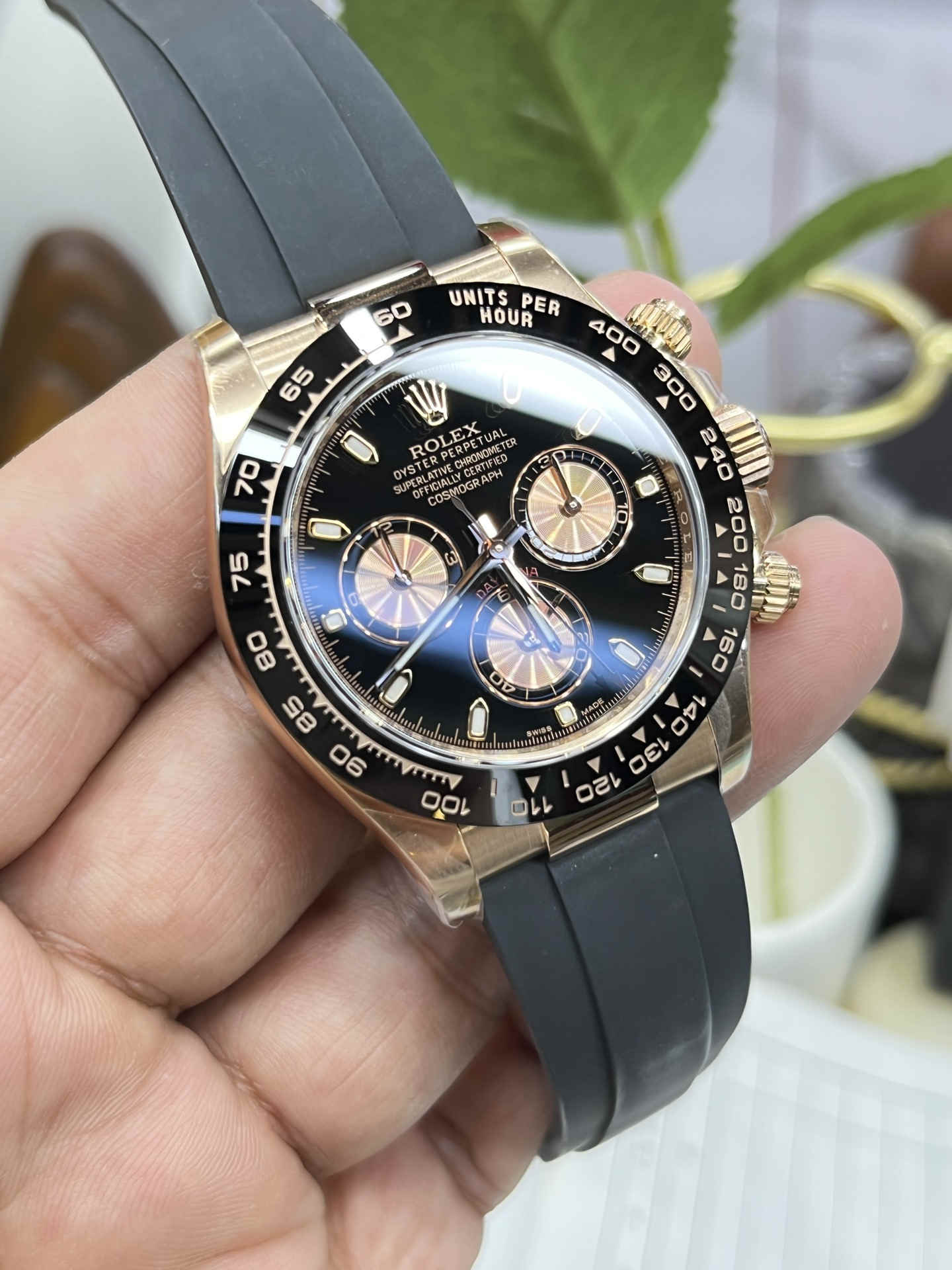 Clean Factory Rolex Daytona 116515LN– Everose Gold Chronograph Replica