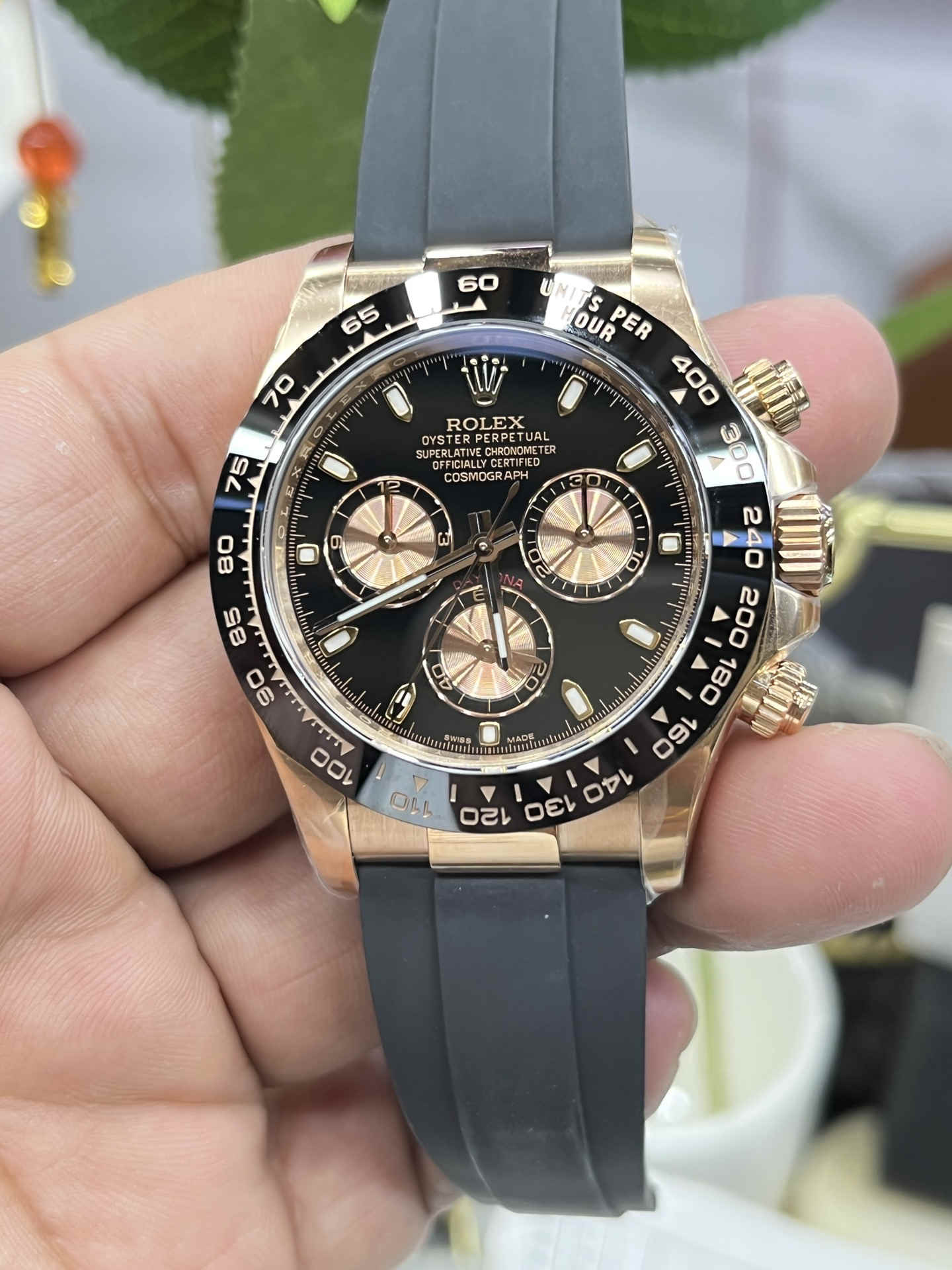 Clean Factory Rolex Daytona 116515LN– Everose Gold Chronograph Replica