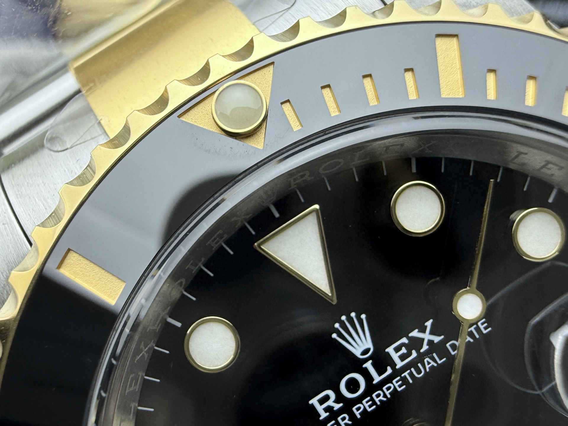 Clean Factory Rolex Submariner 116613LN – Two-Tone Black Submariner with 3135 Movement
