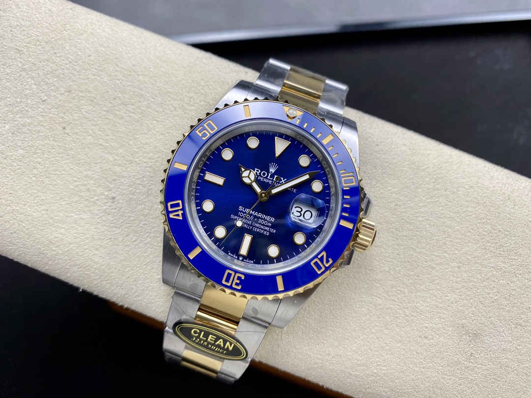Clean Factory Rolex Submariner 126613LB – 41mm Two-Tone Blue Submariner Replica with 3235 Movement