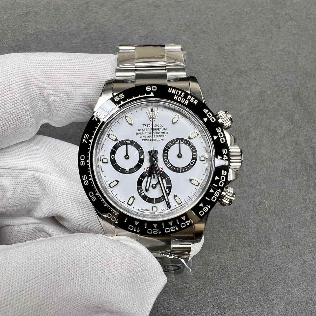 Clean Rolex Daytona 116500 4130 Panda Dial Replica – 40mm 904L Steel | Super Clone Chronograph